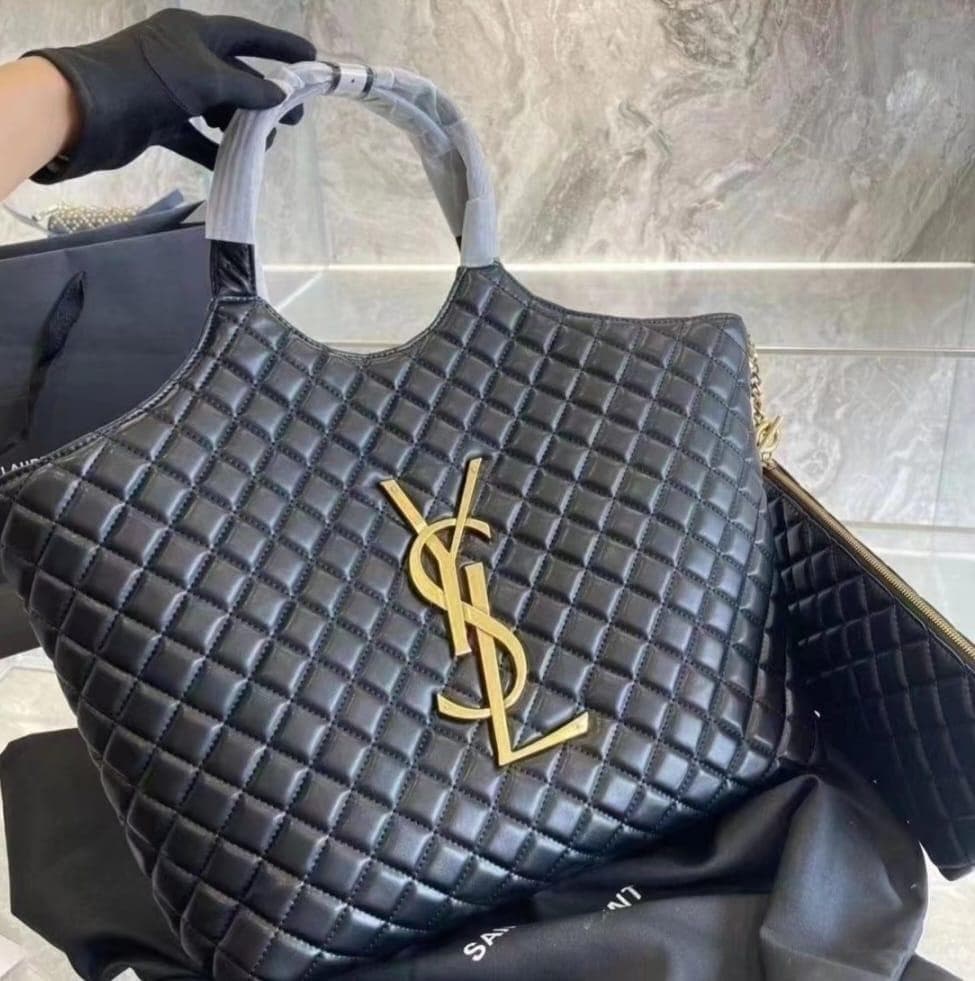 YSL Quilted Large Tote Bag